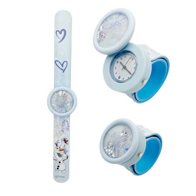Ρολόι Χειρός με Δείκτες Παιδικό Elsa-Olaf Μπλε