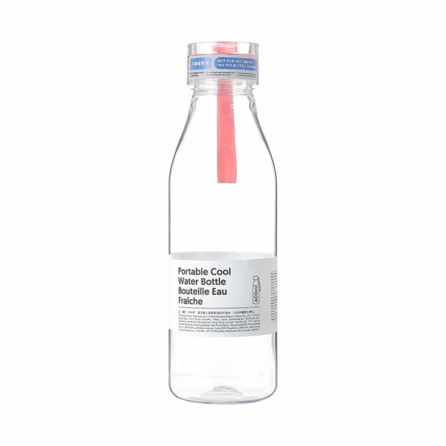 Water Bottle 600ml Pink
