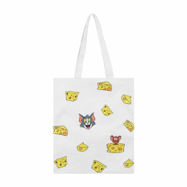 Υφασμάτινη Τσάντα Για Ψώνια Tom & Jerry (Λευκή)