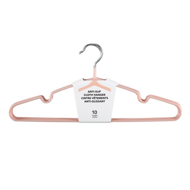 Hangers Anti-slip 10pcs Pink