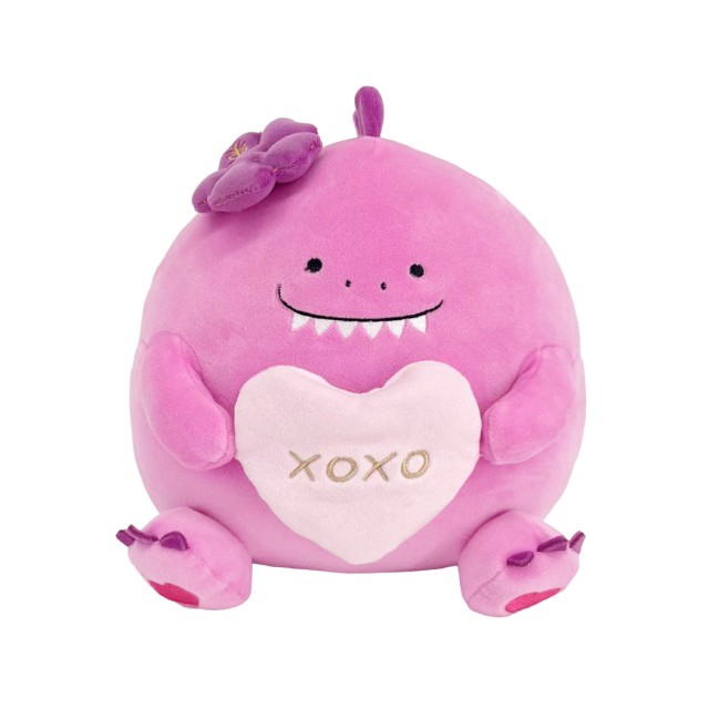 Plush Dinosaur with Heart 25cm Saint Valentine Purple