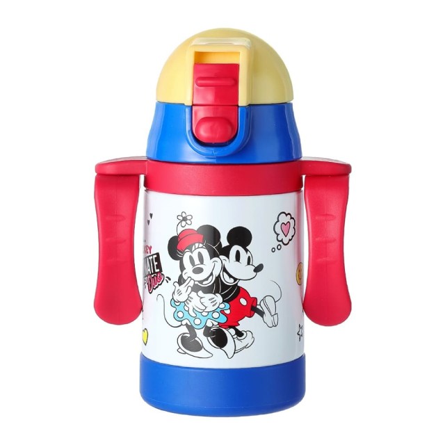 Μπουκάλι Ισοθερμικό με Χερούλια και Καπάκι με Κουμπί 250ml Mickey-Minnie