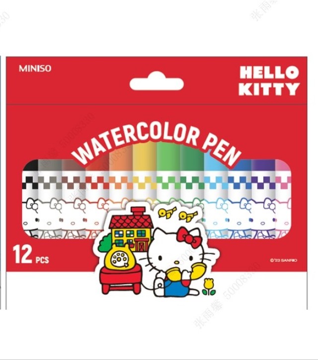 Hello Kitty Colorful Watercolor Set 12 pcs