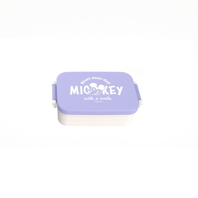 Bento Box Plastic 100 Years Disney 850ml Mickey Purple