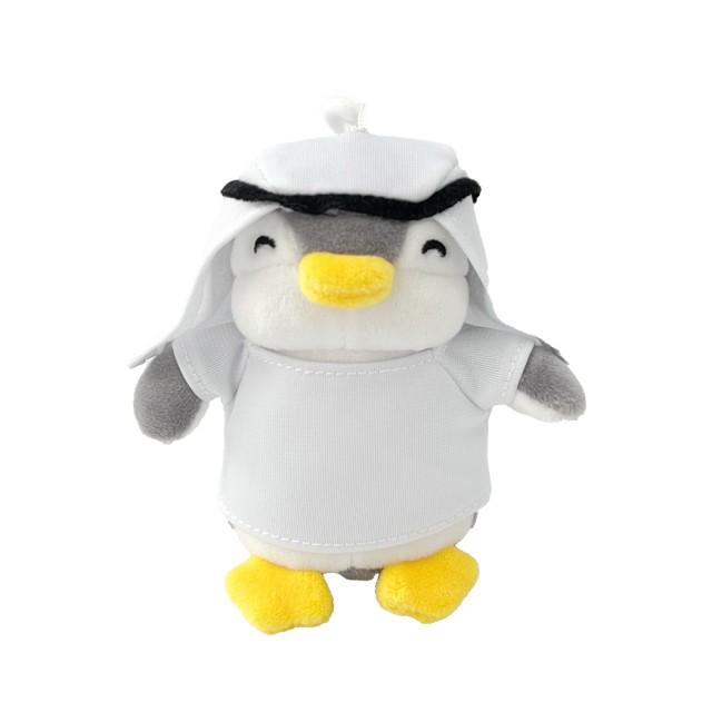 Plush Keychain with Penguin Travels to the Middle East