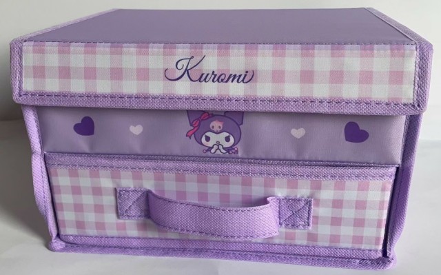 Fabric Organizer Box with Drawers and Lid Kuromi
